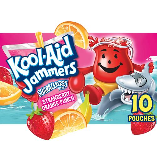Kool-Aid Jammers Sharkleberry Fin Strawberry Orange 10 Ct