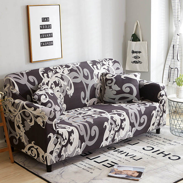 Stretch Sofa Covers Furniture Protector Polyester Loveseat Couch Cover l 1/2/3/4-seater Arm Chair Cover for Living Room