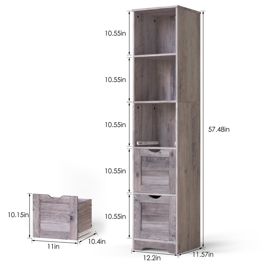 Bathroom Floor Cabinet with 3 Drawers