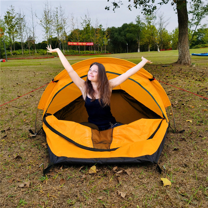 Single-Person Camping Tent & Outdoor Sleep Gear