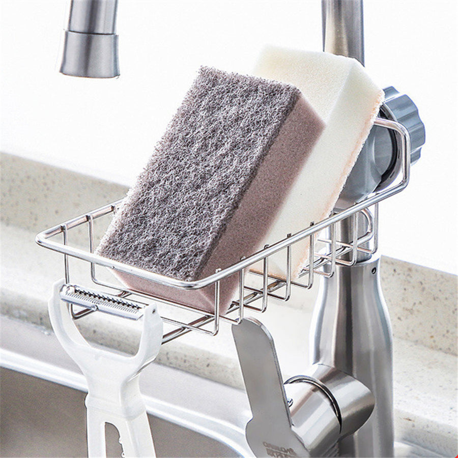 Adjustable Sink Sponge & Drain Rack