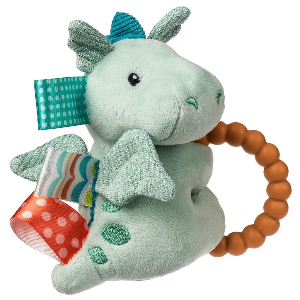 Sensory Plush Baby Toy with Rattle & Teether