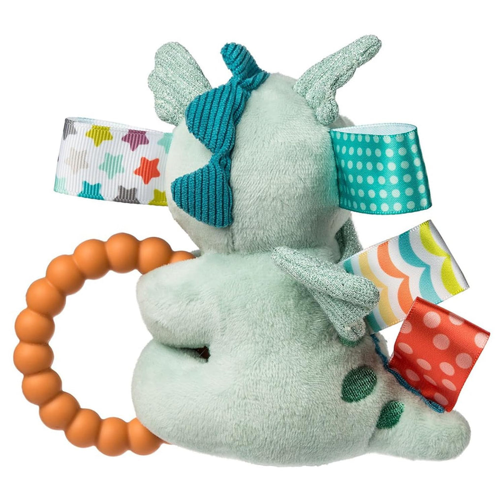 Sensory Plush Baby Toy with Rattle & Teether