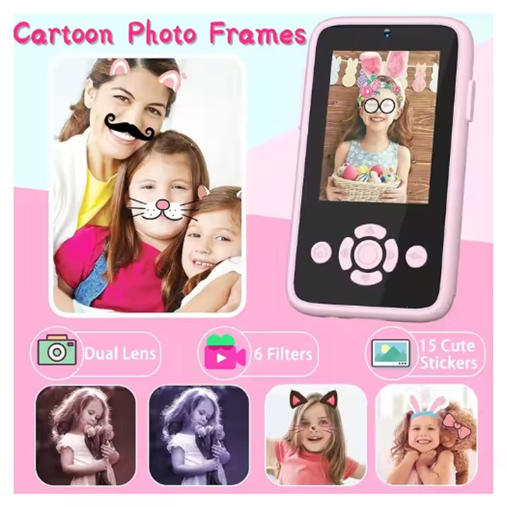 Kids Smartphone Button Camera Video Games Educational Toddler Toy