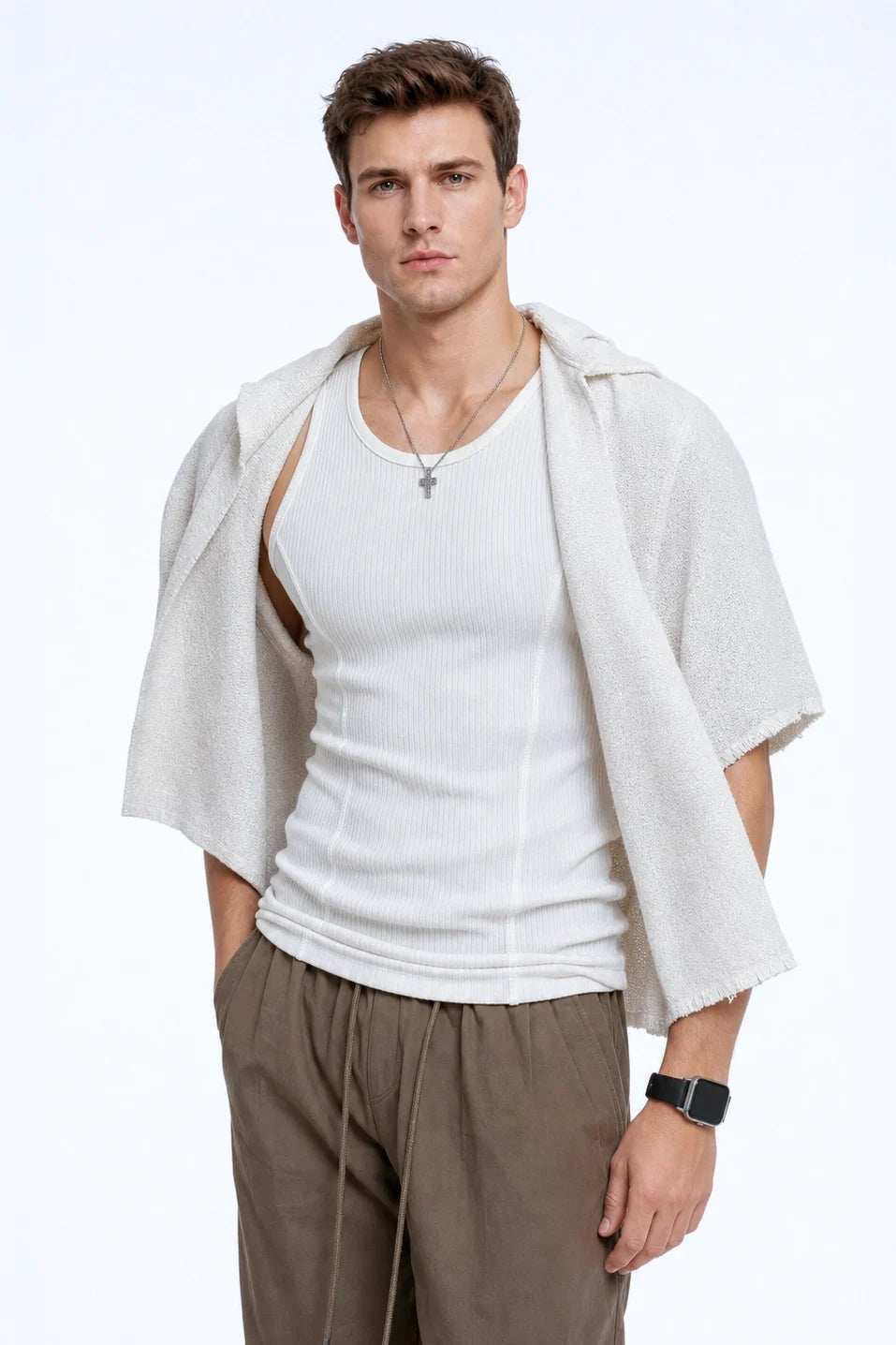Athletic Ribbed Muscle Tank