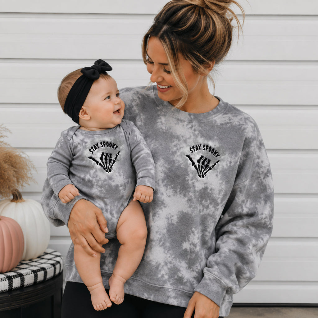 Stay Spooky Tie-Dye Family Halloween Outfits