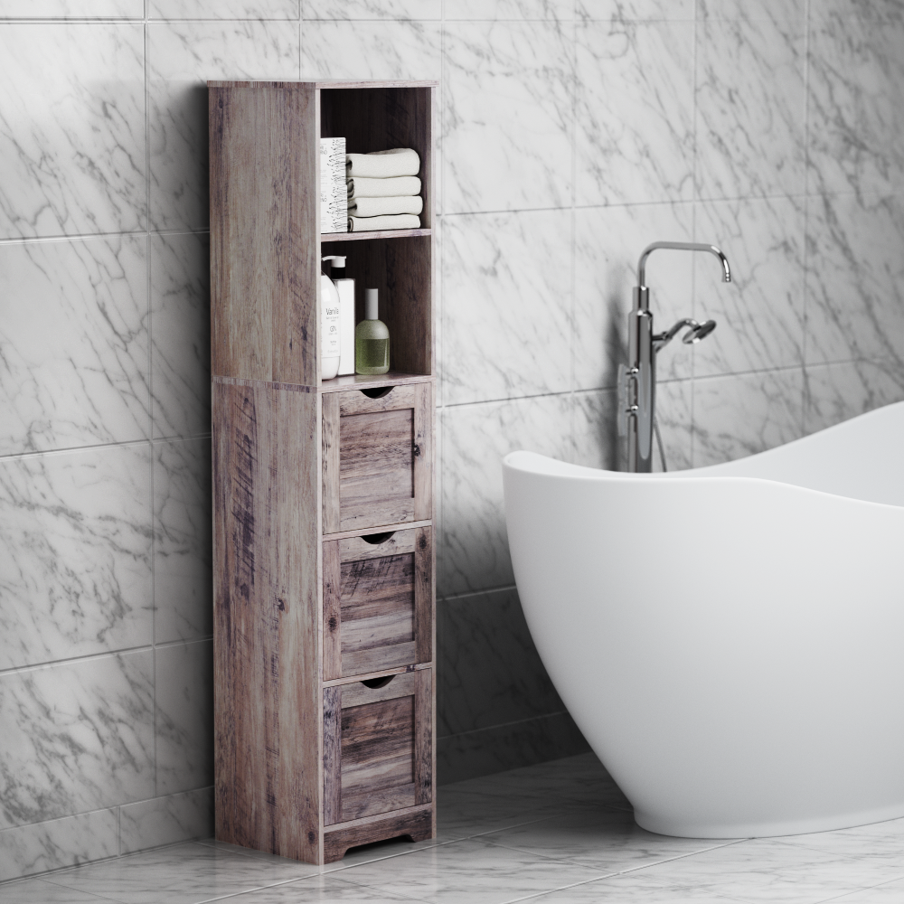 Bathroom Floor Cabinet with 3 Drawers