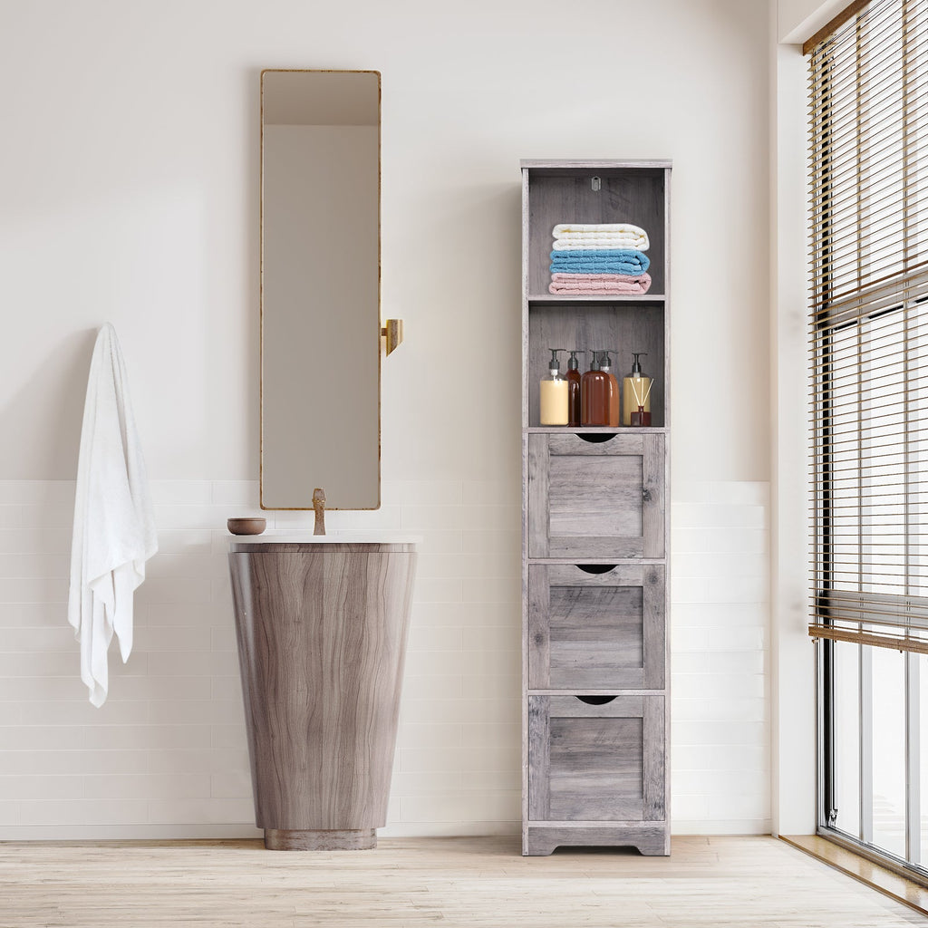 Bathroom Floor Cabinet with 3 Drawers