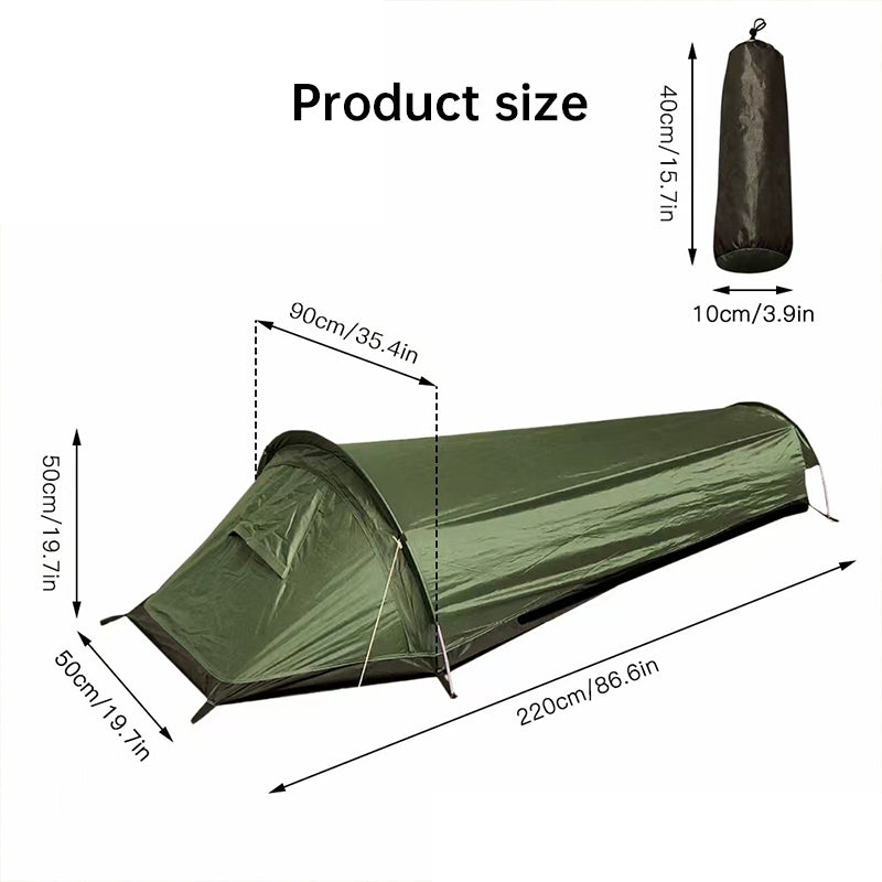 Single-Person Camping Tent & Outdoor Sleep Gear