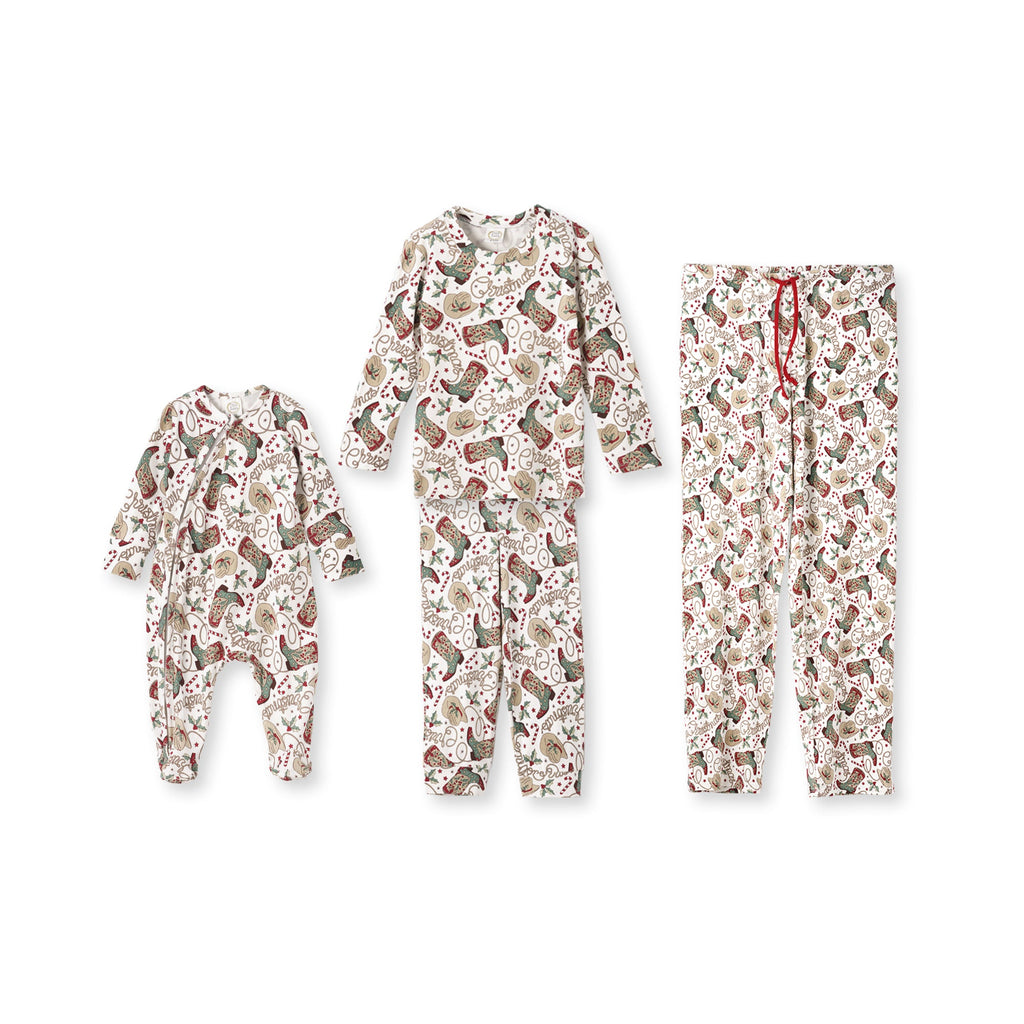 Western Christmas Matching Family Bamboo Pajamas