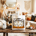 Boho Ghost & Pumpkin Halloween Tote