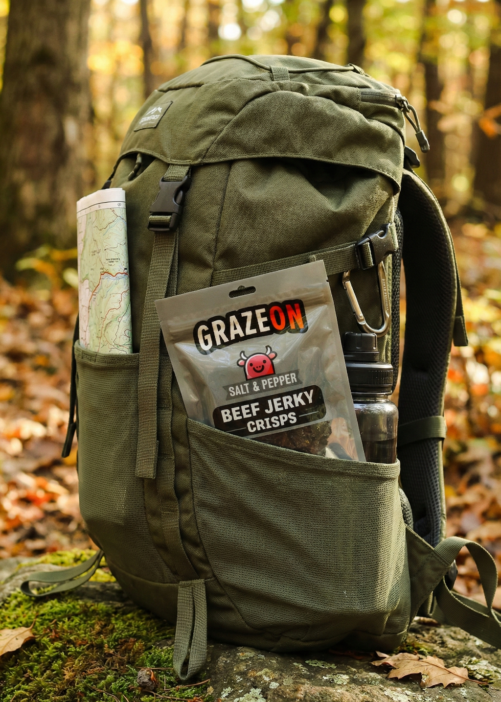 GrazeOn Salt and Pepper Beef Jerky 2.0 oz