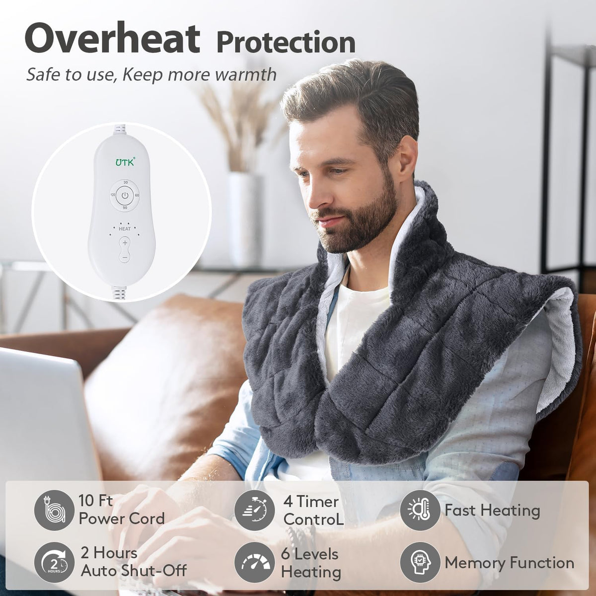 Weighted Neck & Shoulder Heating Pad