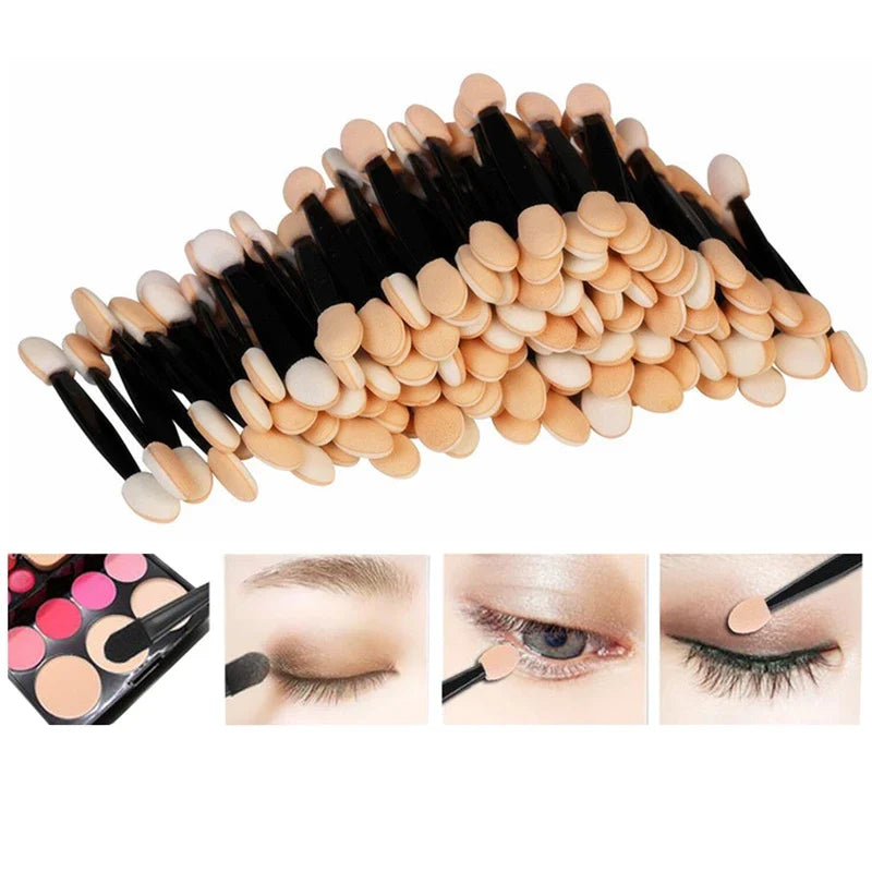 Dual-Sided Eyeshadow Sponge Applicators – Multiple Pack Sizes
