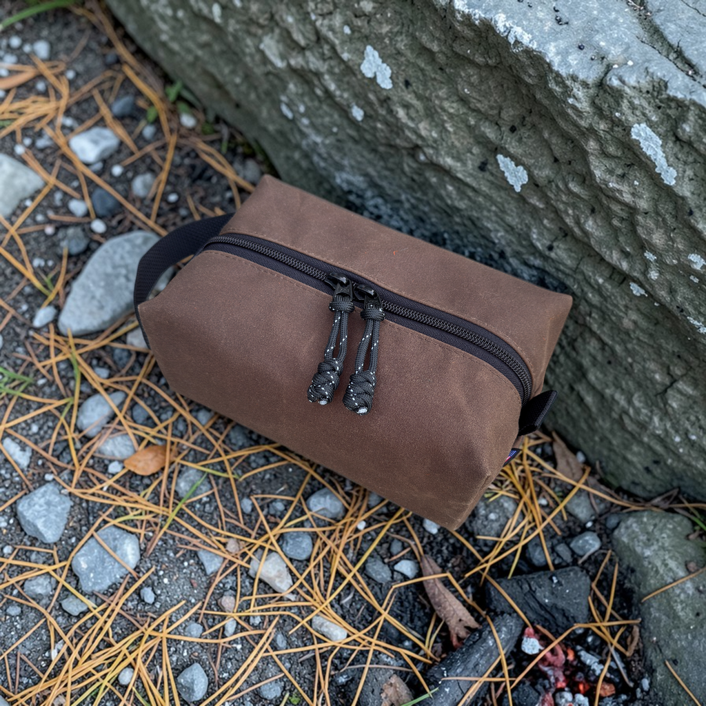 Waxed Canvas Box Pouches