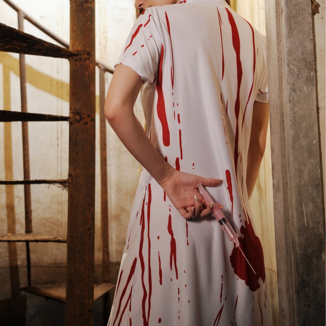 Women's Gothic Nurse Costume Dress