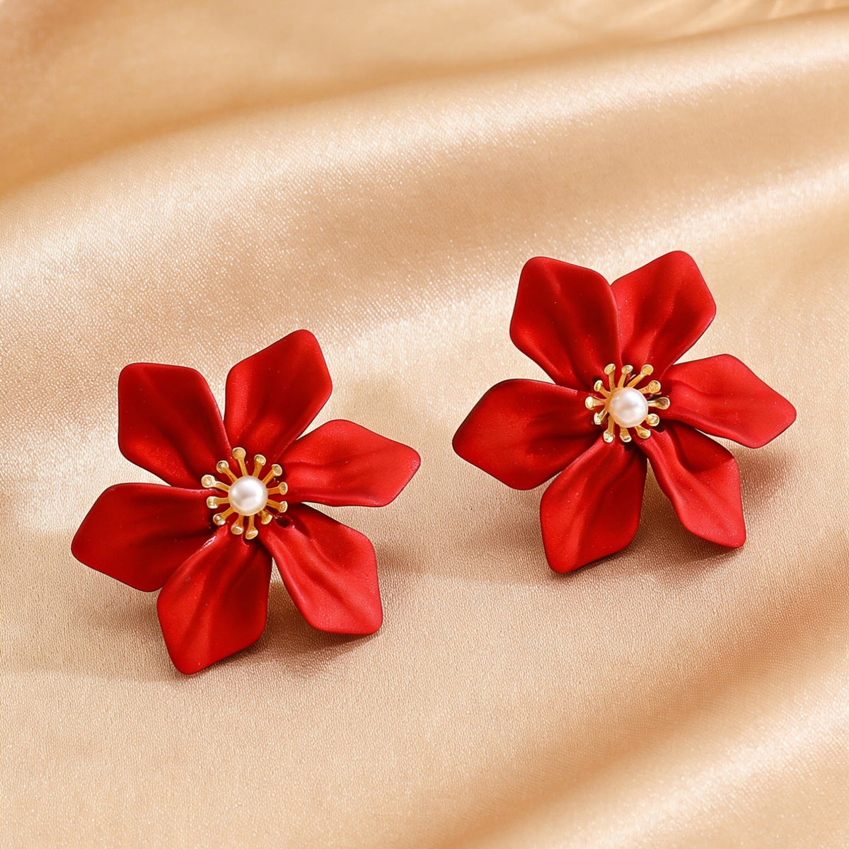 Fashion Luxury Faux Pearl Flower Jewelry