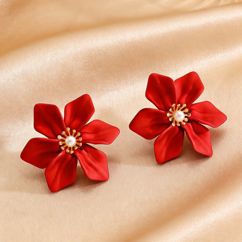 Fashion Luxury Faux Pearl Flower Jewelry