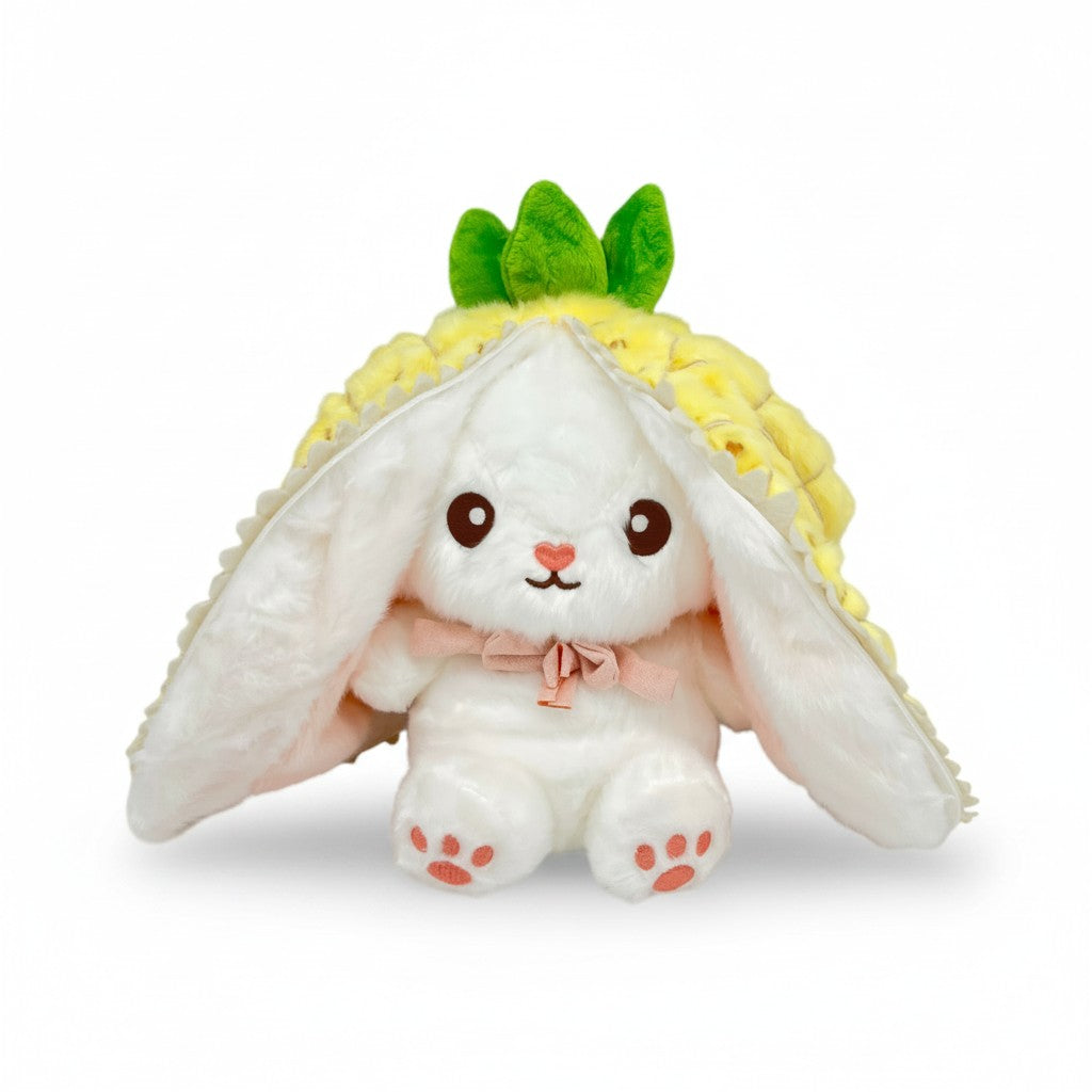 Reversible Strawberry Bunny Plush Toy Soft