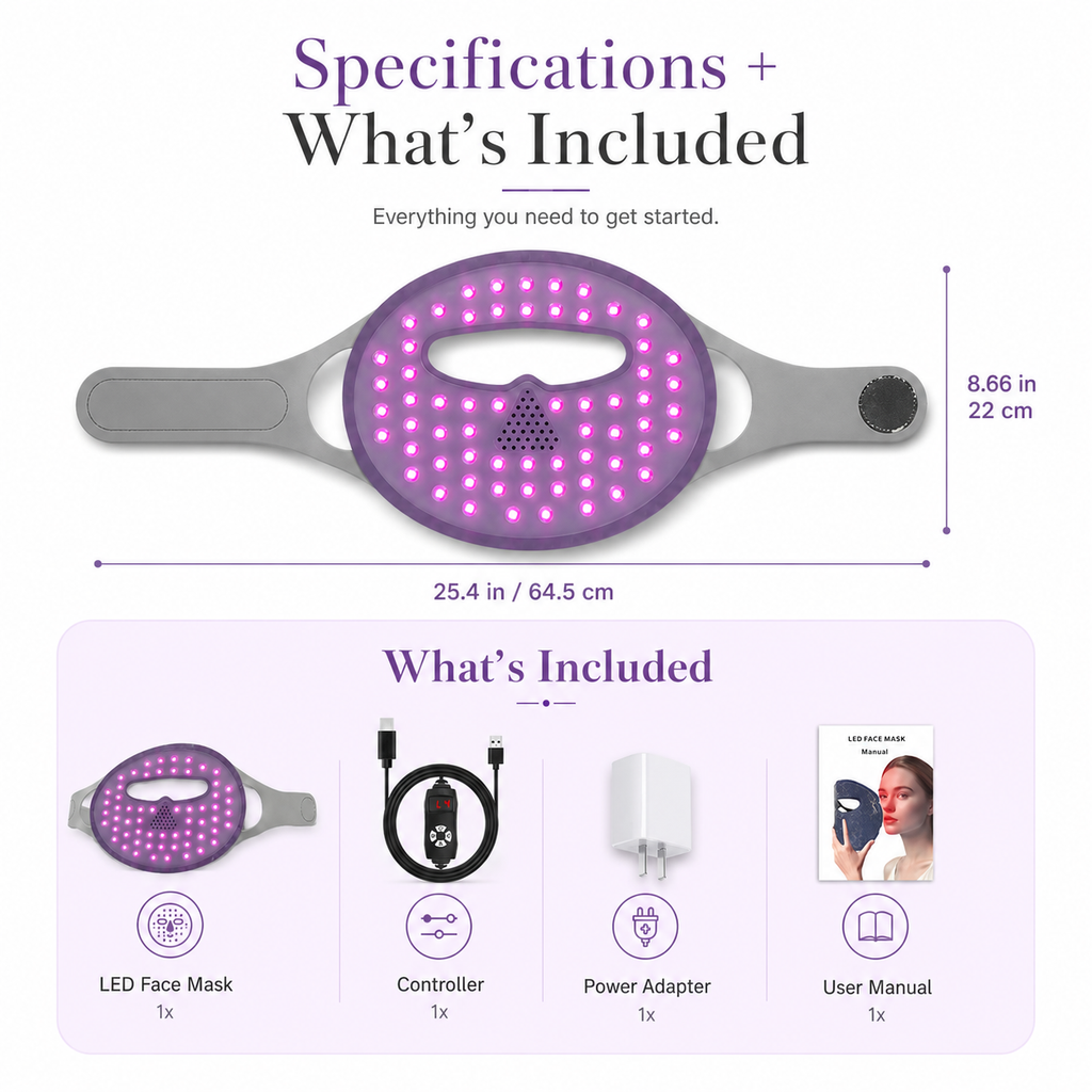 Red Light Therapy Face Mask