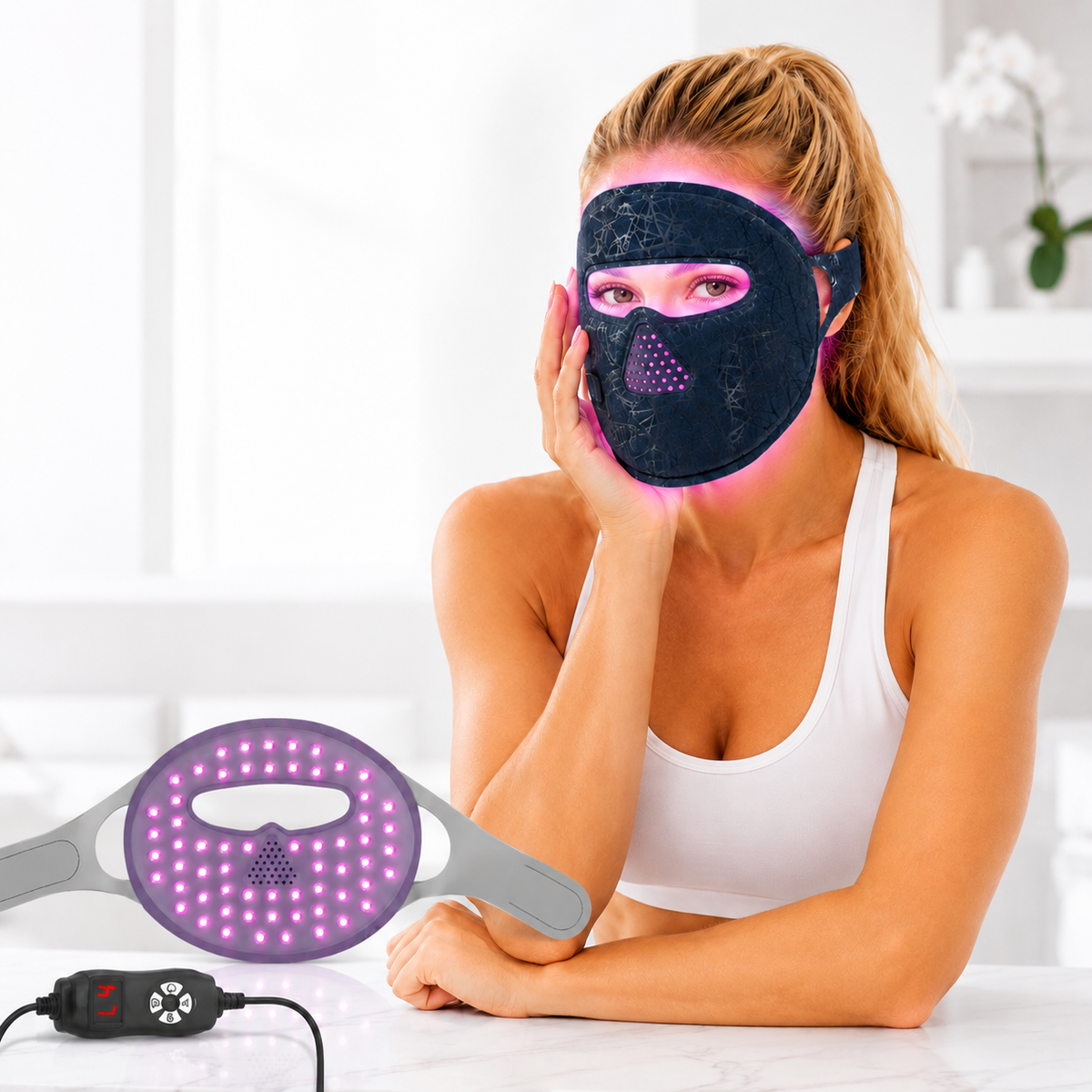 Red Light Therapy Face Mask