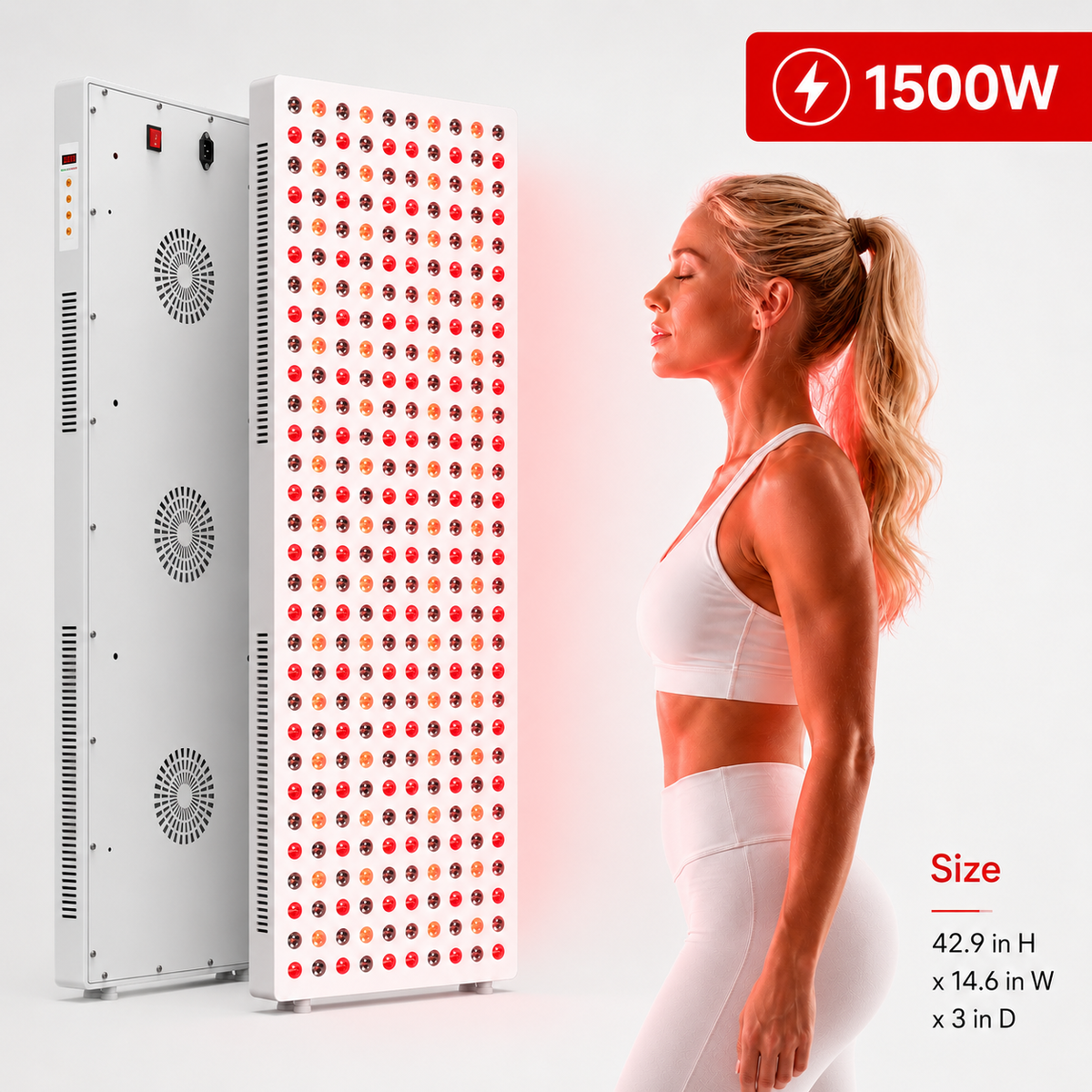 Red & Near-Infrared Full-Body Light Panel, 1500W