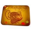 3dRose Turkey & Fall Leaves Dish Drying Mat