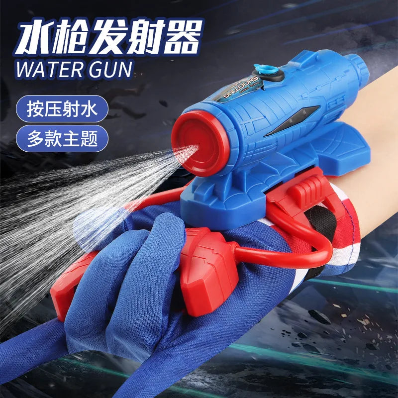Superhero Figure Glove Water Launcher Set