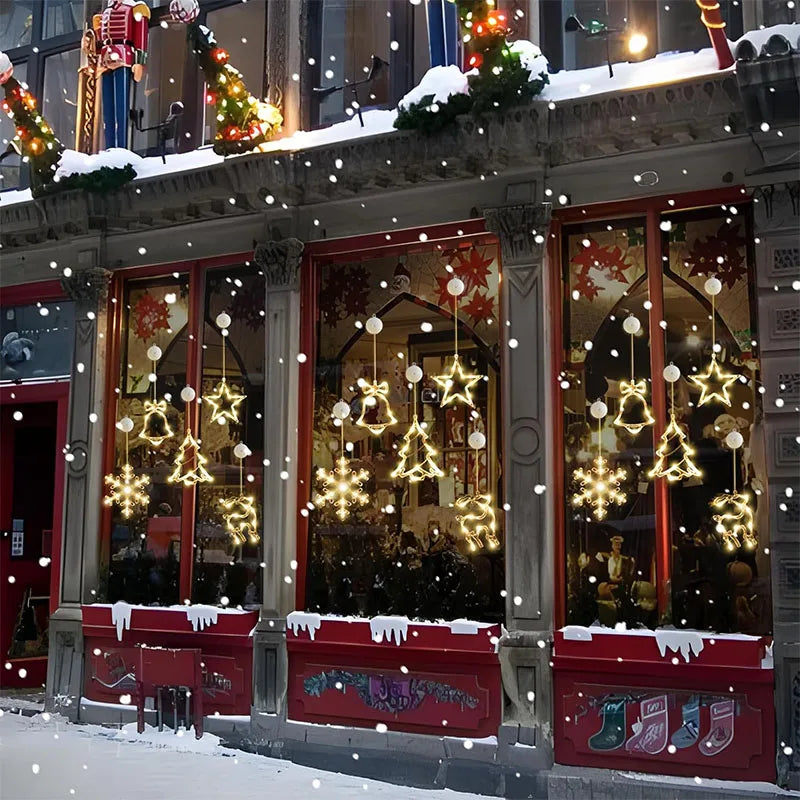 Christmas LED Suction-Cup Window Lights