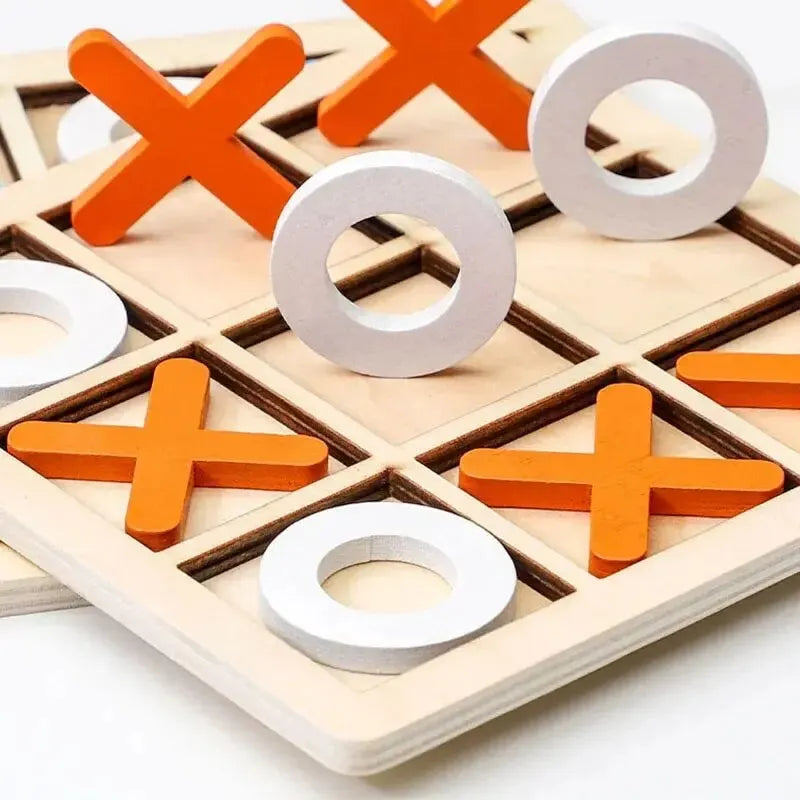 Montessori Wooden Mini Chess Puzzle Game