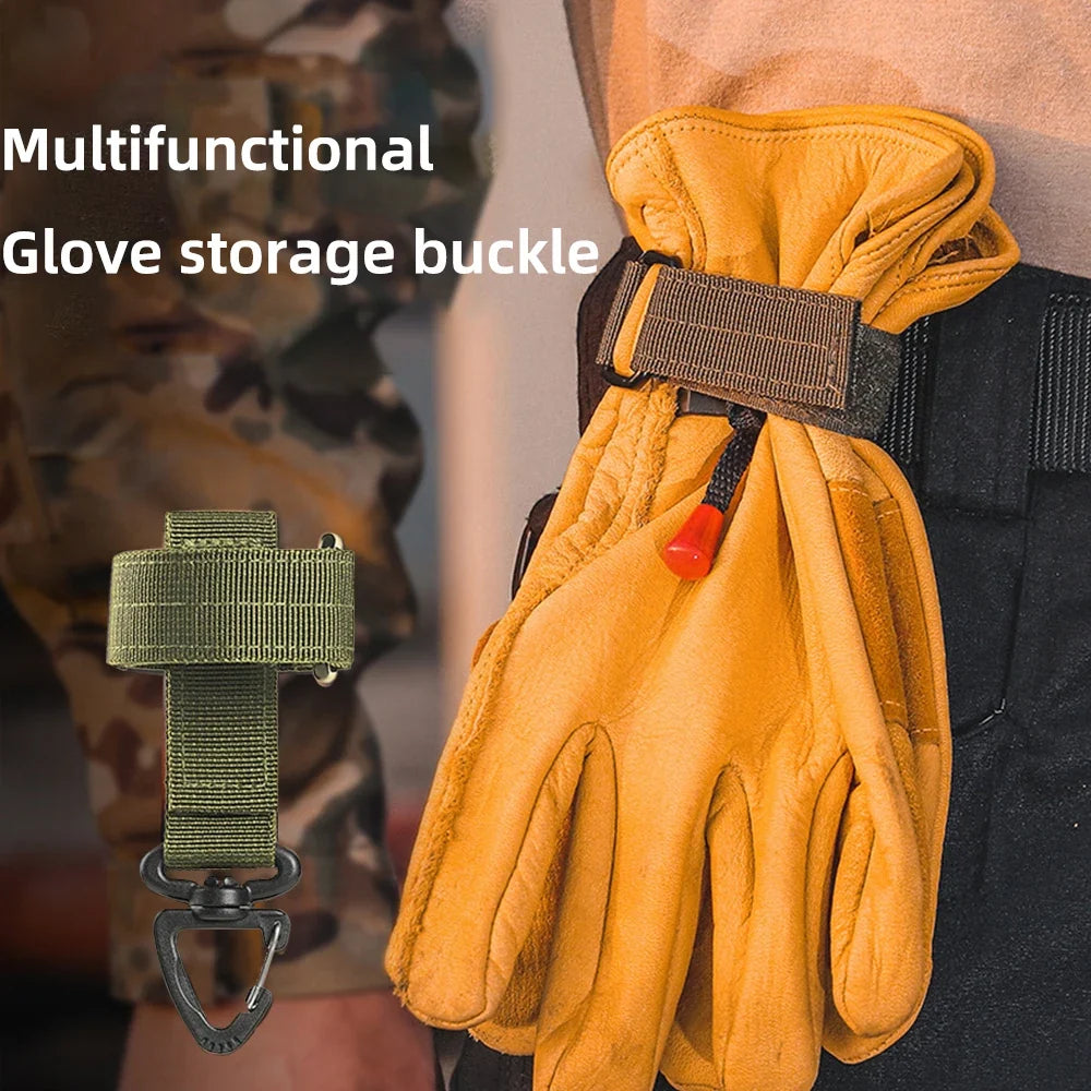 Tactical MOLLE Keychain Gear Clip Belt Holder for Outdoor EDC