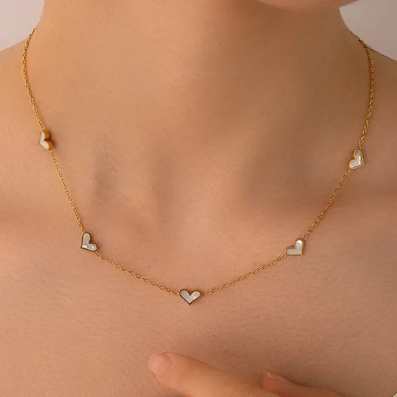 ANENJERY 316L Stainless Steel Heart Shell