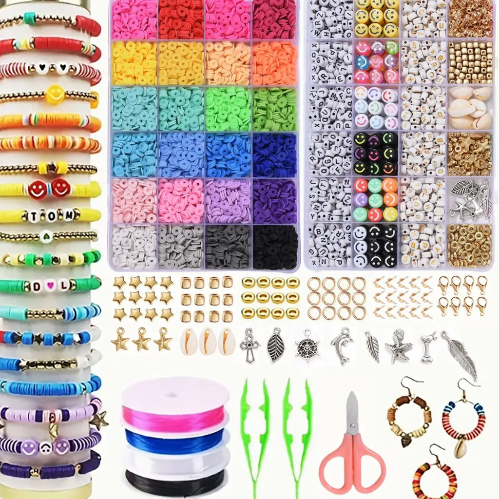 14400pcs Assorted Polymer Clay Beads Kit