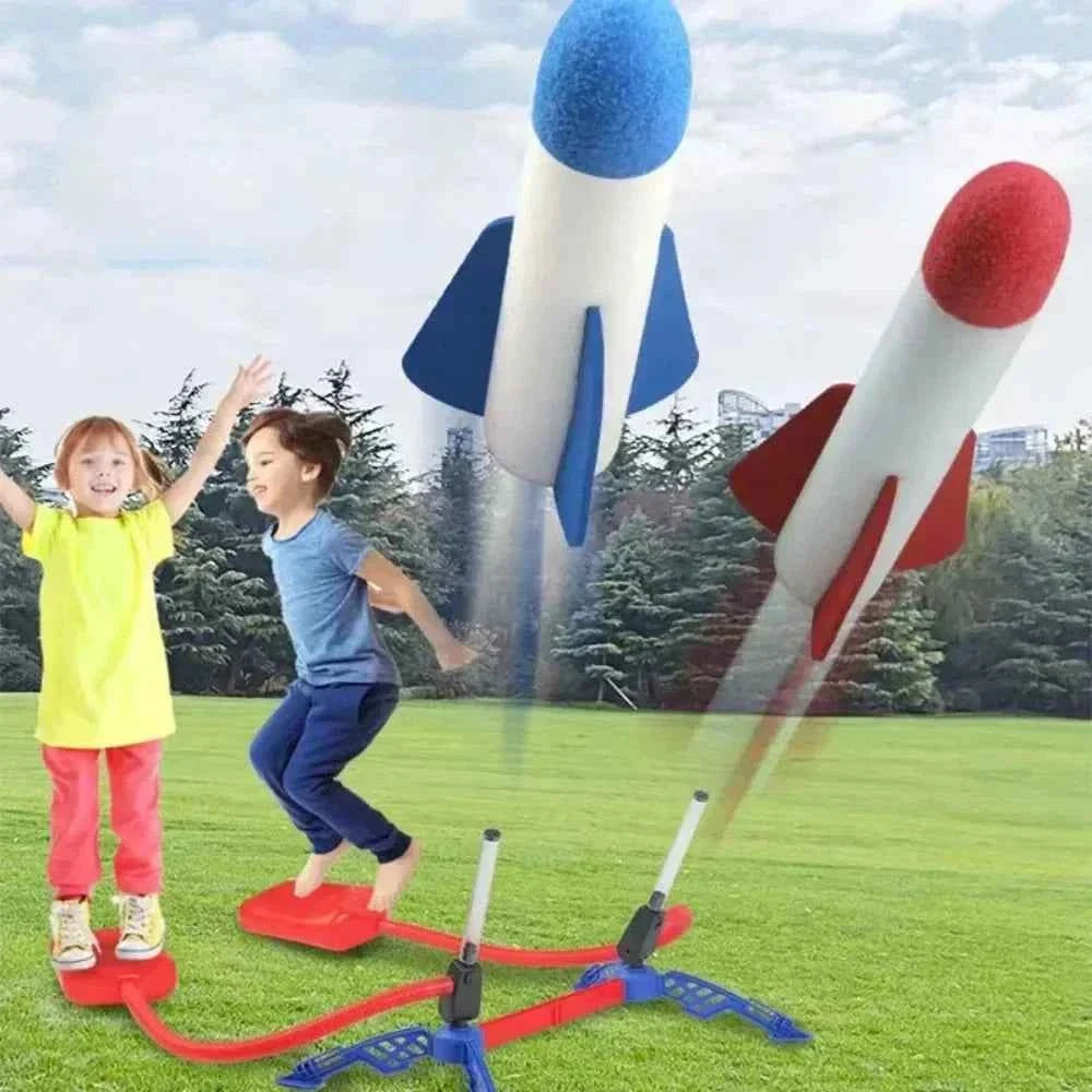 Kid Air Rocket Foot Pump Launcher
