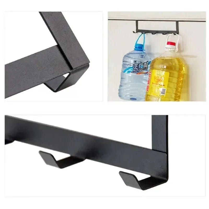 5-Hook Over-the-Door Organizer Rack