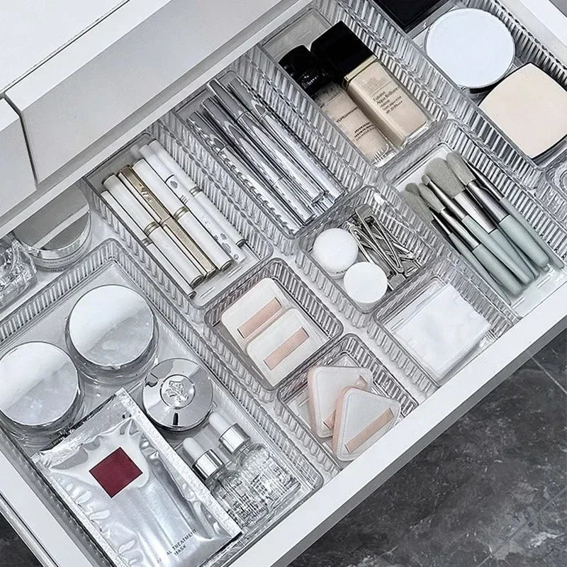 Unlimited Desk Drawer Organizers Set Plastic