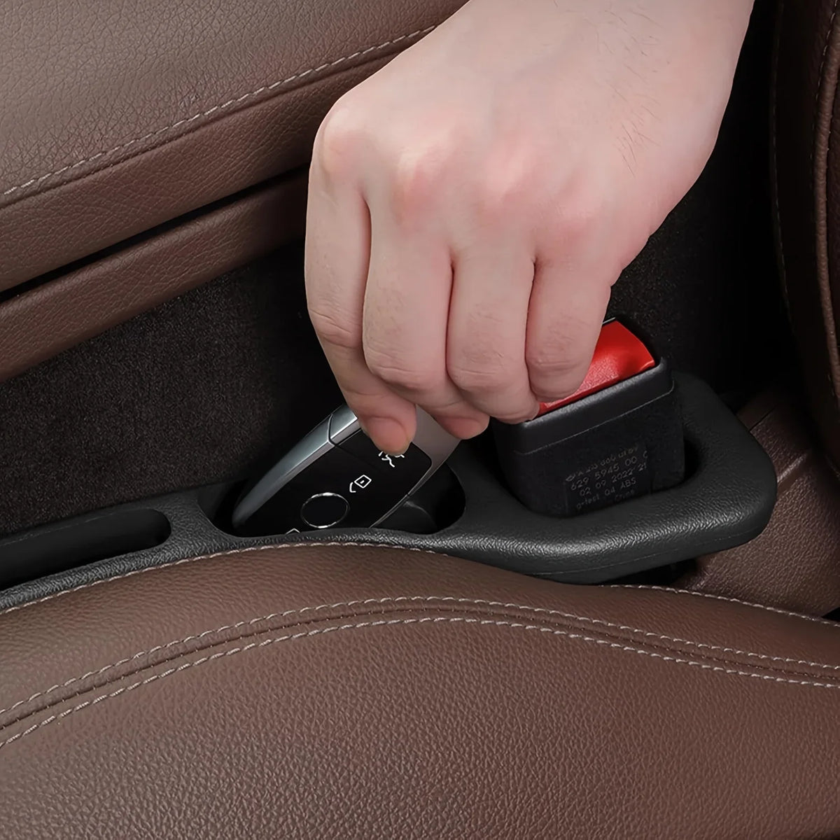2-Piece Car Seat Gap Filler & Storage Organizer