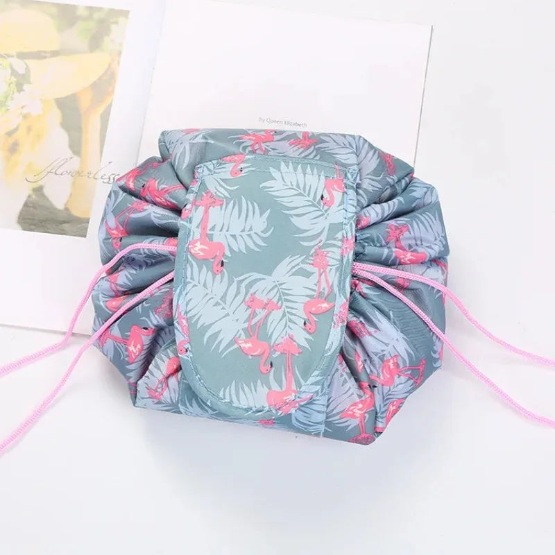 Black Drawstring Cosmetic Bag