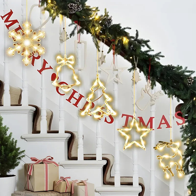 Christmas LED Suction-Cup Window Lights