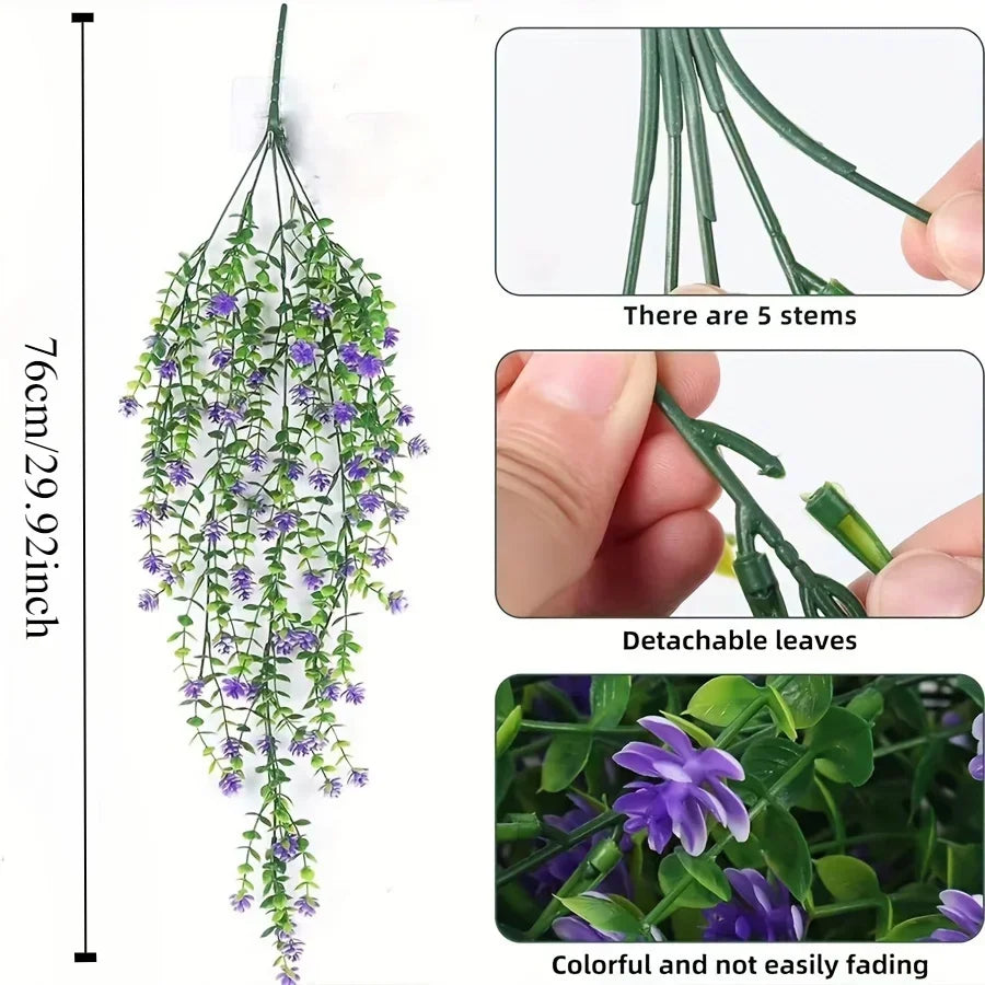 Artificial Hanging Eucalyptus Plants – 3 Pack