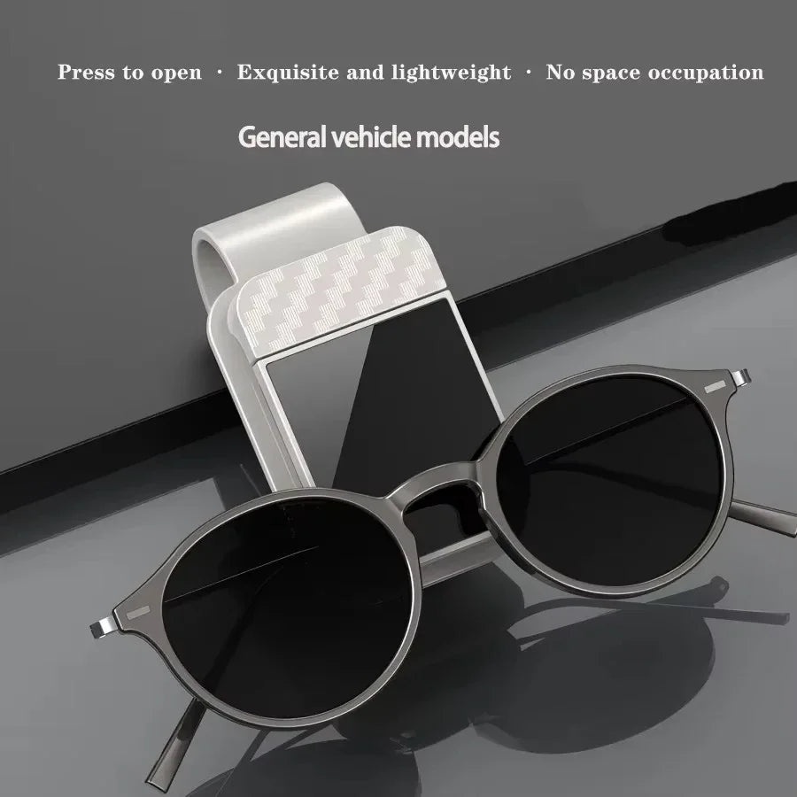 Car Sun Visor Sunglasses & Card Holder Clip