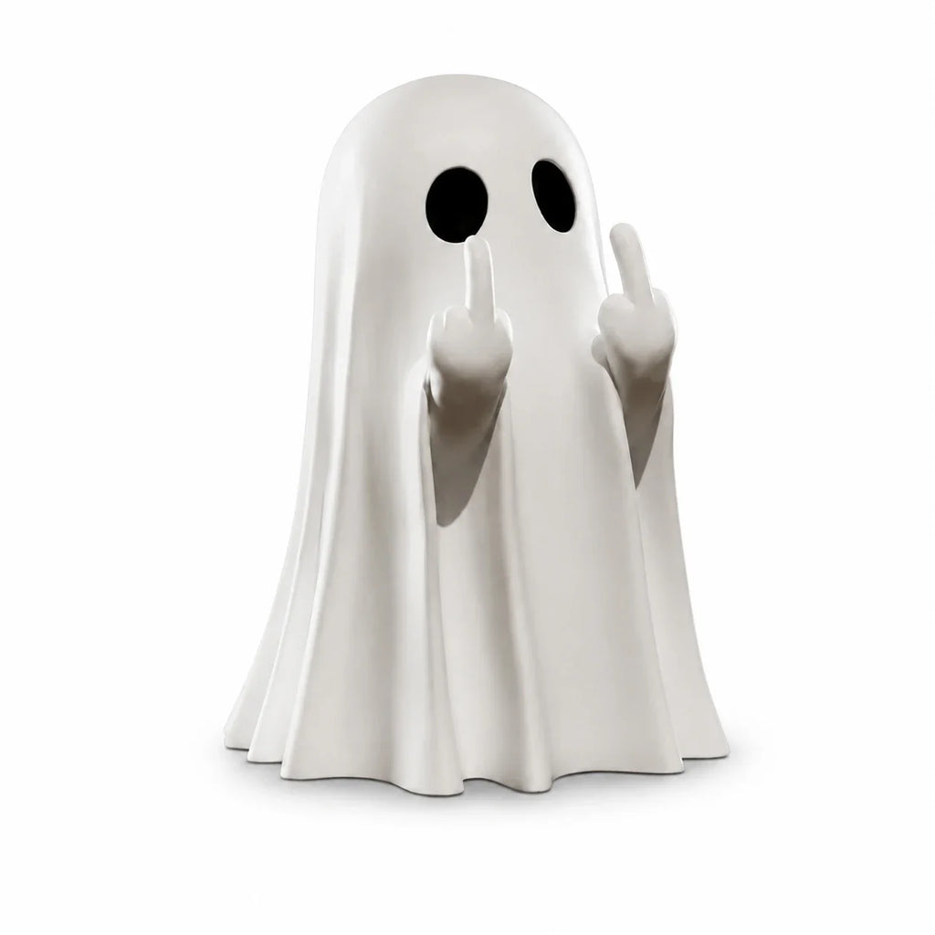 Middle Finger Ghost Statue Fluorescent Glow