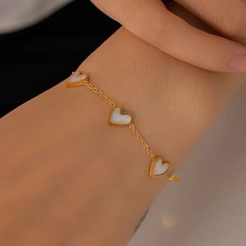 ANENJERY 316L Stainless Steel Heart Shell