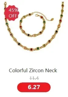 Cute Heart Necklace Earrings Bracelet Jewelry