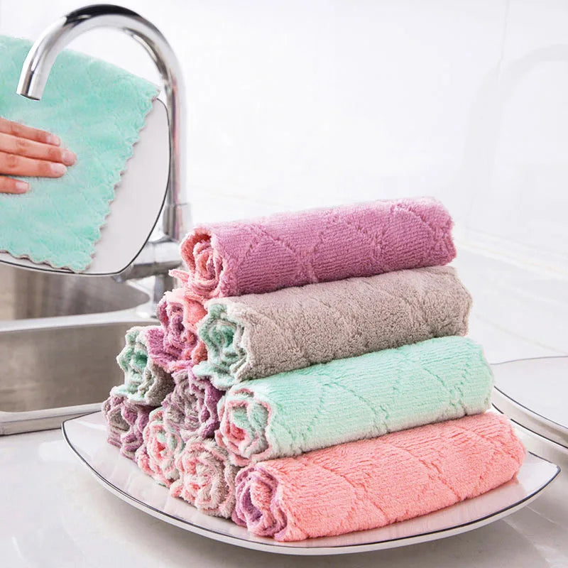 Microfiber Dish Cloths – 10-Pack