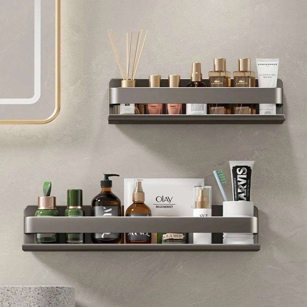 Bathroom Shelf Wall-Mounted Spice Rack Multifunctional
