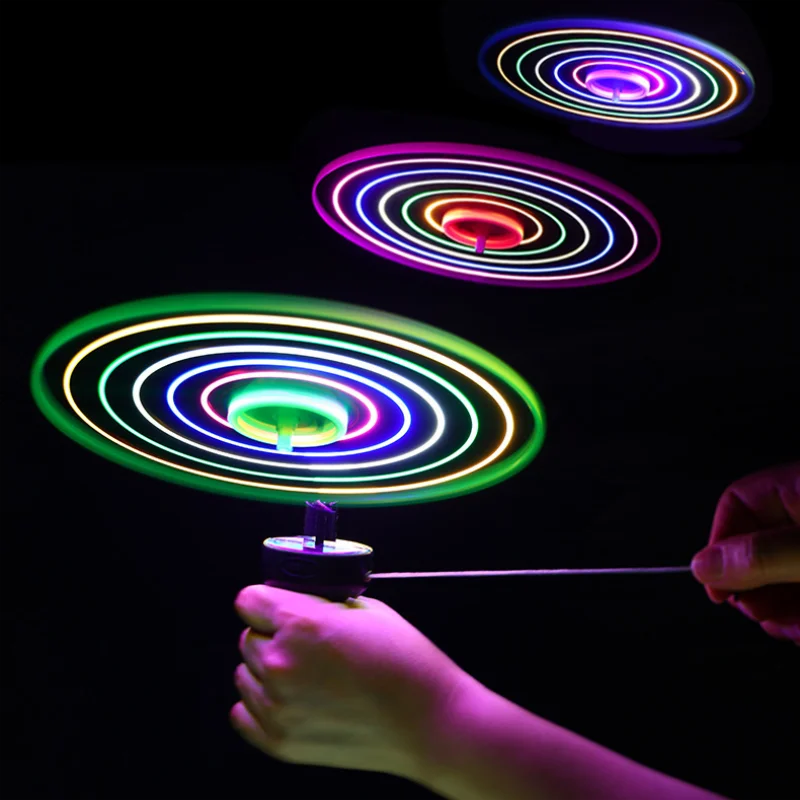 Flashing LED Spinning UFO Flying Saucer