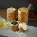Handmade Bamboo Tea Storage Box Carved