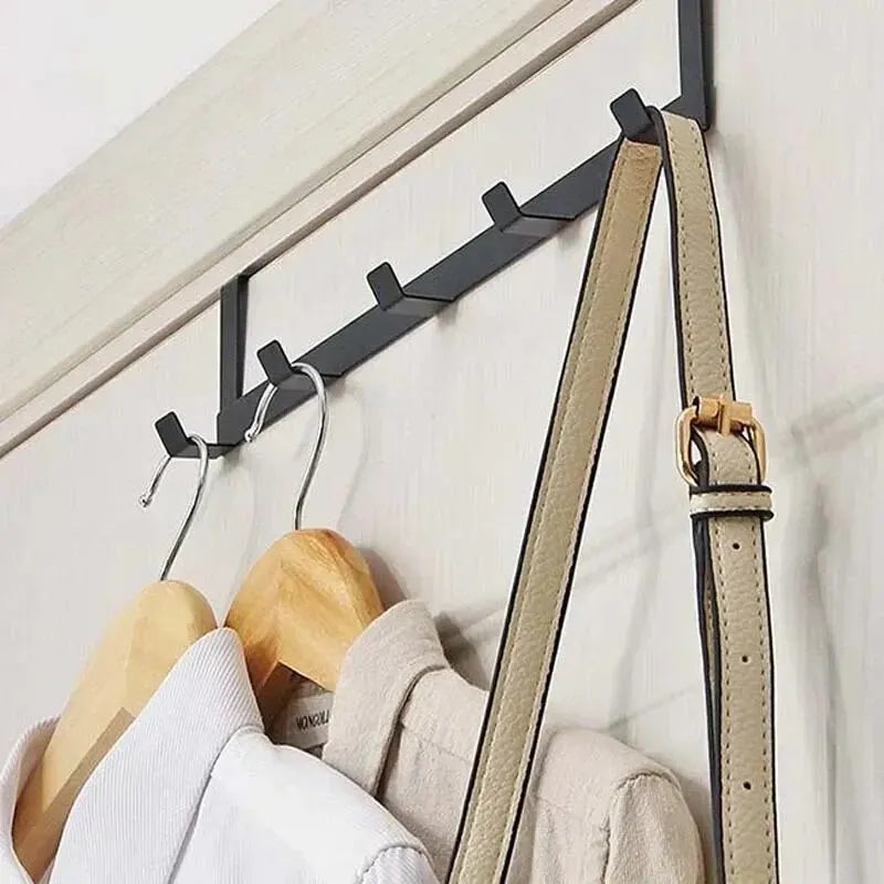 5-Hook Over-the-Door Organizer Rack