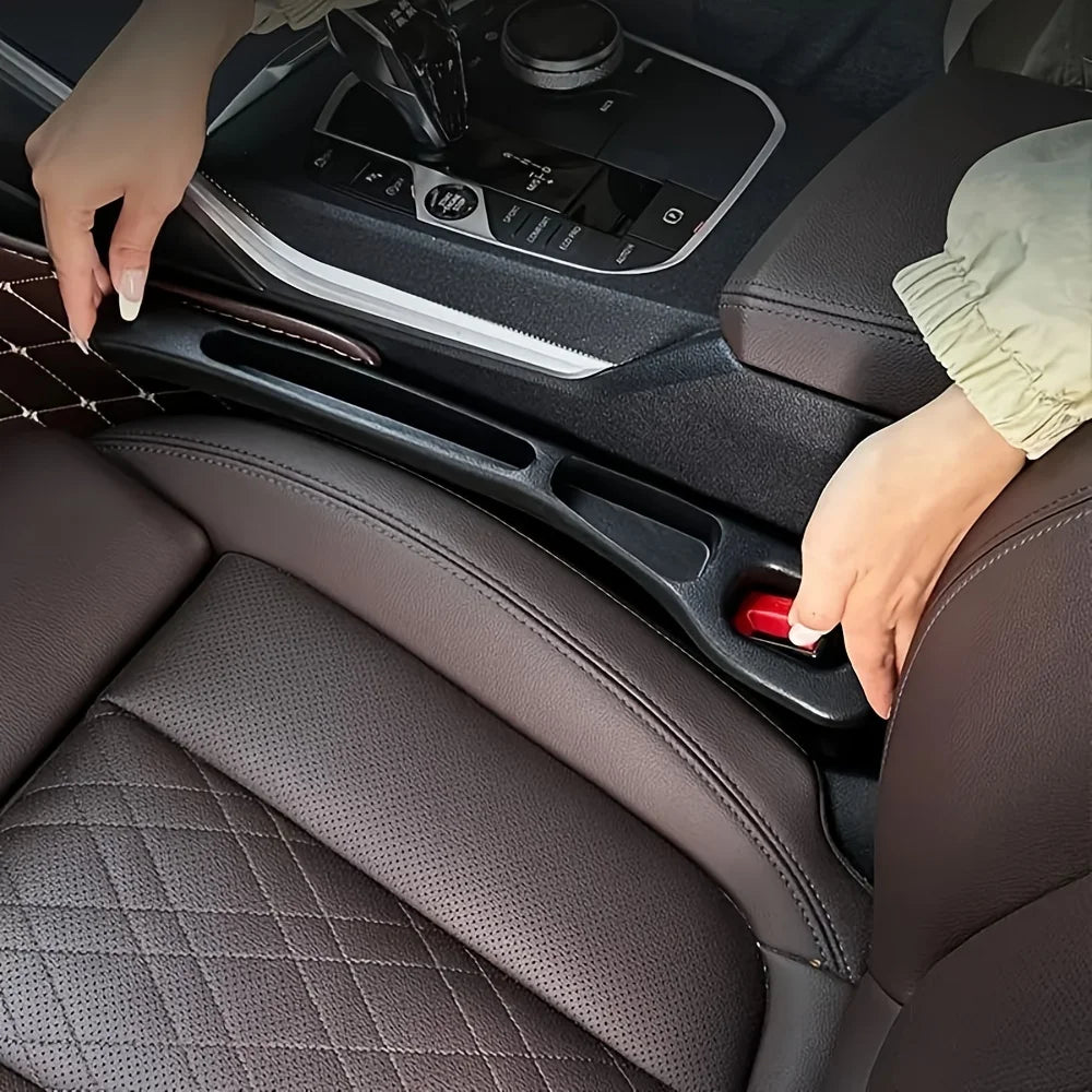 2-Piece Car Seat Gap Filler & Storage Organizer
